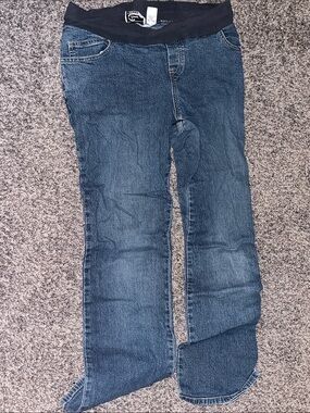 Maternity Dark Blue Stretch Waist Jeans